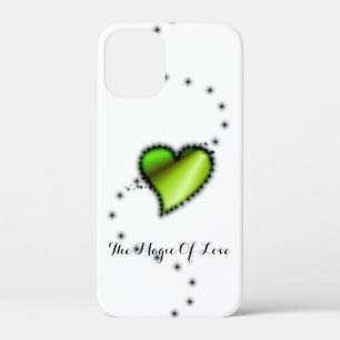 Green Rainbow Heart with Stars , The Magic Of Love iPhone 12 Mini Case
