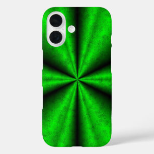 Green Rainbow in Elephant Skin Leather Optik iPhone 16 Case