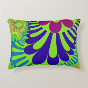 Green Rainbow Loop Decorative Cushion