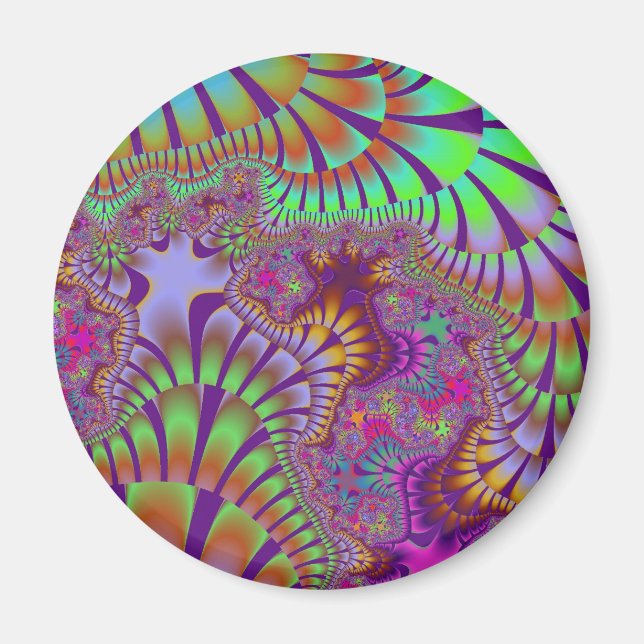 Green Rainbow Melt Magnet (Front)