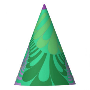 Green Rainbow Mod Party Hat