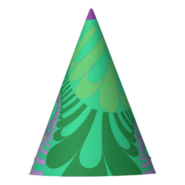Green Rainbow Mod Party Hat (Front)