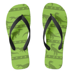 Green Raptor Pattern Jandals