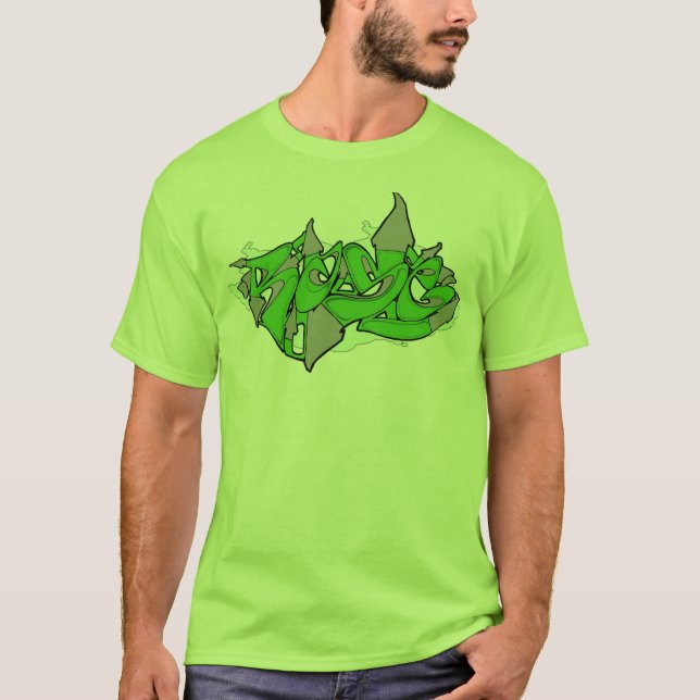 Green Rase Graffiti T-Shirt (Front)