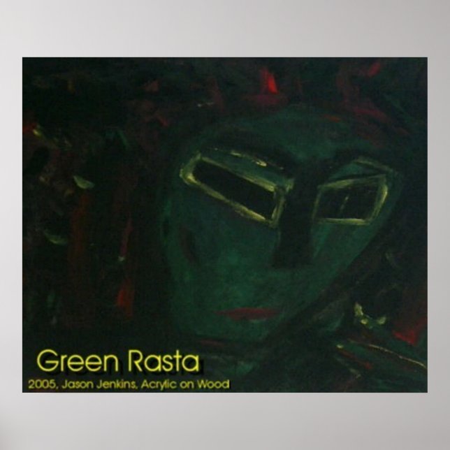 GREEN RASTA POSTER (Front)