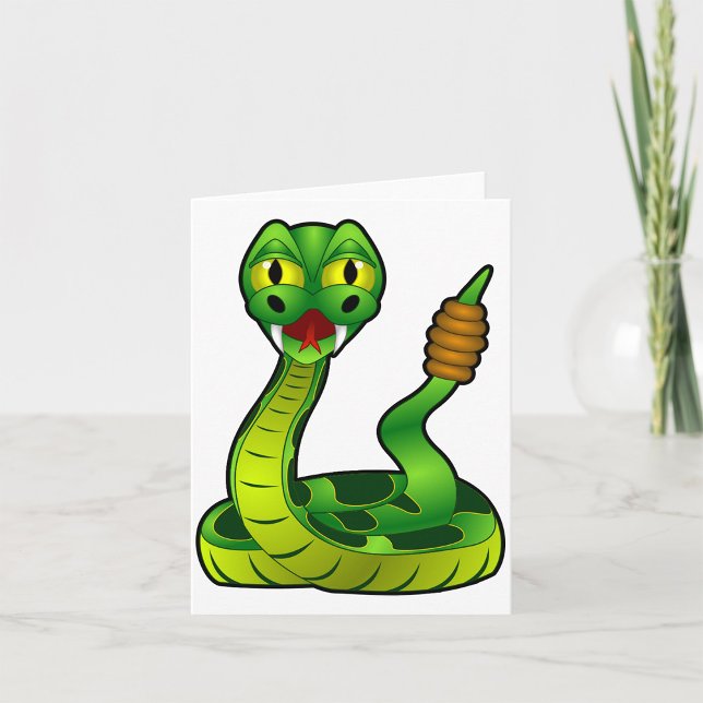 Green Rattlesnake Note Cards (Creator Uploaded)