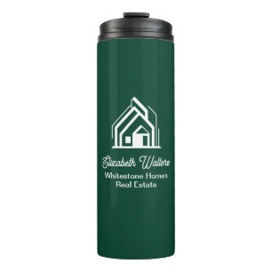 Green Real Estate Company Custom Realtor Thermal Tumbler