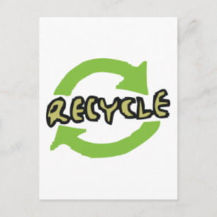 Green Recycle Postcard