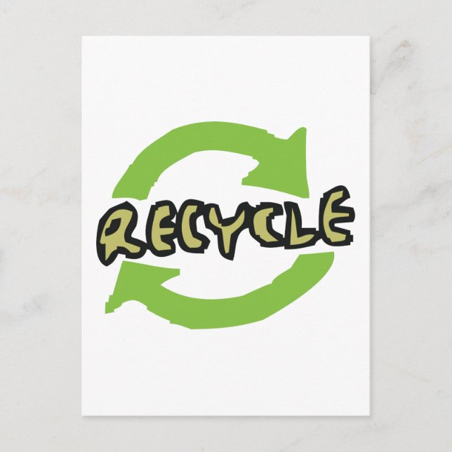 Green Recycle Postcard (Front)