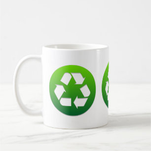 Green Recycle Sign Coffee Mug