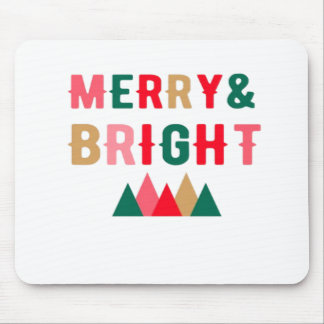 Green Red and Brown Bold Typography Mouse Pad