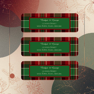 green red black scottish celtic tartan wedding