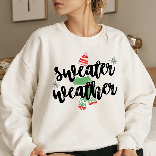 Green-Red-Black Sweater Weather Winter T-Shirt (Creator Uploaded)