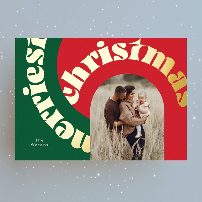 green red bold christmas gold oval one photo (Creator Uploaded)