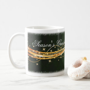 Green Red Bow Merry Christmas Mug