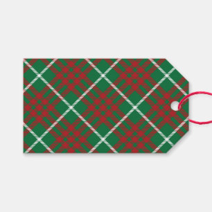 Green & Red Check Gift Tags
