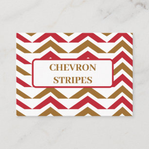 Green Red Chevron Stripe Pattern    Business Card