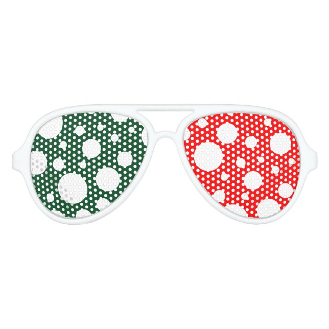 Green/Red Spots Party Shades (Front)