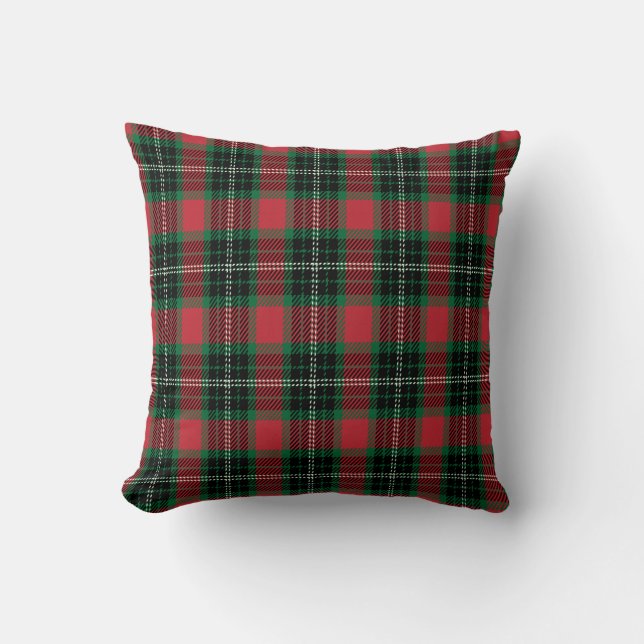  Green & Red Tartan  Cushion (Front)