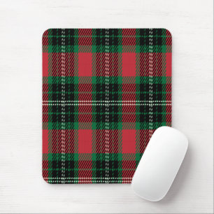 Green & Red Tartan Mouse Pad