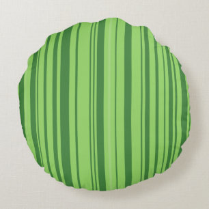 Green Red Watermelon Design Round Cushion