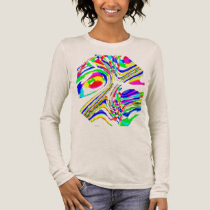 Green Red Yellow Blue Confetti Circular Abstract Tri-Blend Shirt