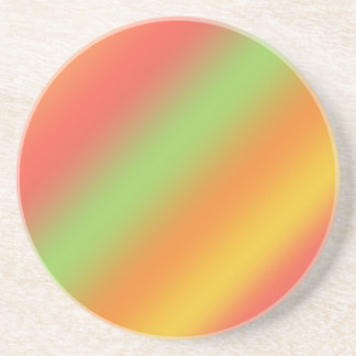 green, red, yellow colour strips coaster