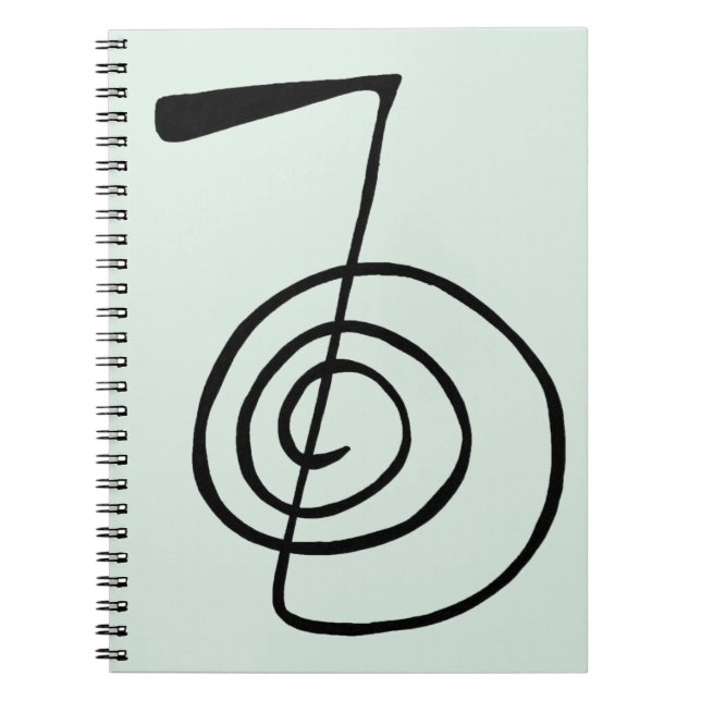 Green Reiki: Cho Ku Rei: The Power Symbol Notebook (Front)