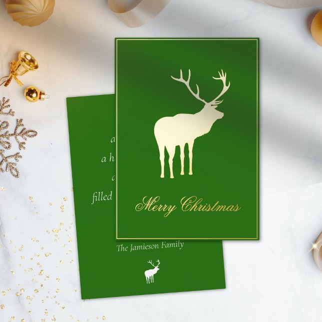 Green Reindeer Elegant Gold (Creator Uploaded)