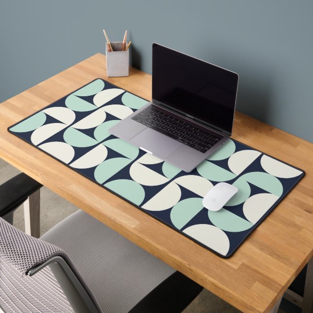 green Retro Arch Desk Mat | Modern Office (Office 2)