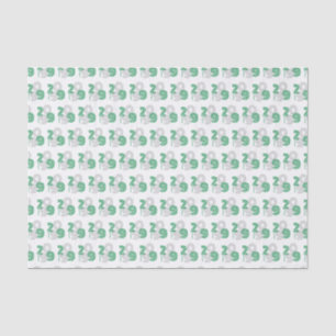 Green Retro Big Numbers Class of Tissue Paper