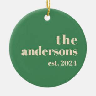 Green Retro modern minimalist Ceramic Tree Decoration