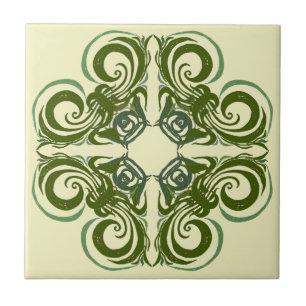 Green Retro Tiles