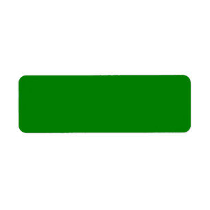 Green Return Address Label