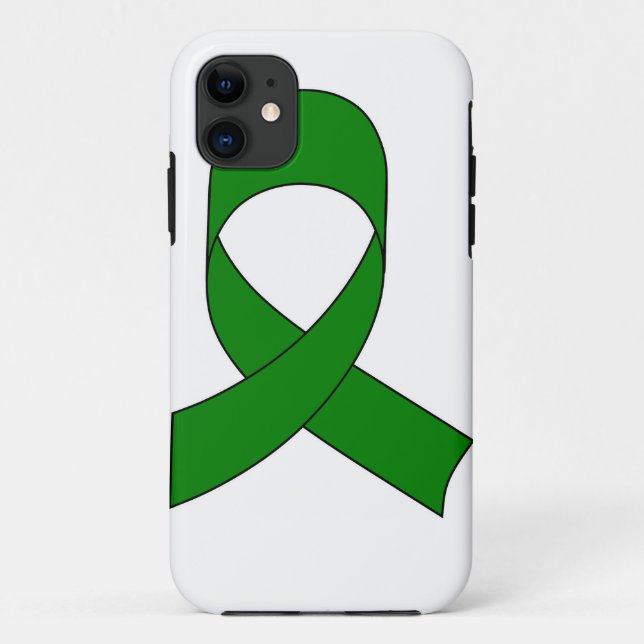 Green Ribbon Drawing Case-Mate iPhone Case (Back)
