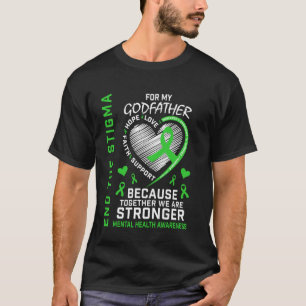 Green Ribbon Godfather Mental Health Awareness Sup T-Shirt