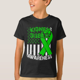 Green Ribbon - Kidney Disease Awareness  T-Shirt