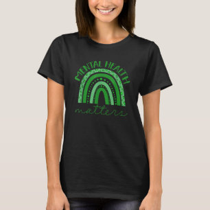 Green Ribbon Mental Health Awareness Matters T-Shirt