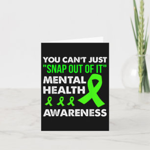 Green Ribbon Mental Health Awareness Shirt Card