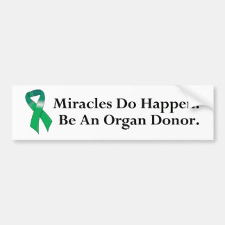 Green Ribbon Miracle Bumper Sticker