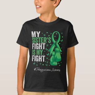 Green Ribbon Sister Cholangiocarcinoma Awareness  T-Shirt