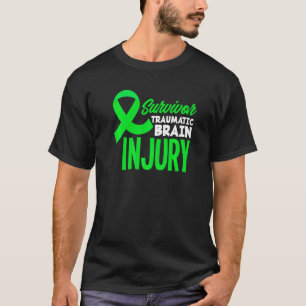 Green Ribbon Survivor Traumatic Brain Injury Aware T-Shirt