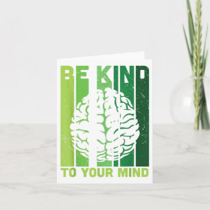 Green Ribbon Warrior &amp; Supporters - Mental Hea Card