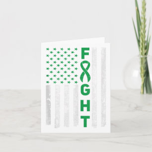Green Ribbon Warrior & Supporters - Mental Hea Card