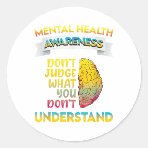 Green Ribbon Warrior &amp; Supporters - Mental Hea Classic Round Sticker