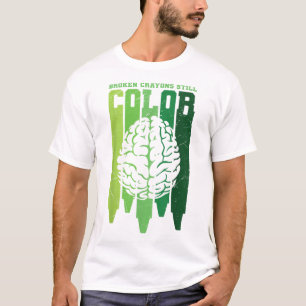 Green Ribbon Warrior &amp; Supporters - Mental Hea T-Shirt
