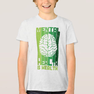 Green Ribbon Warrior &amp; Supporters - Mental Hea Tri-Blend Shirt