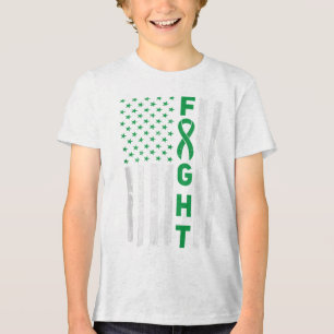 Green Ribbon Warrior & Supporters - Mental Hea Tri-Blend Shirt
