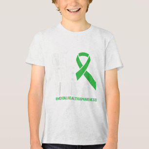 Green Ribbon Warrior & Supporters - Mental Hea Tri-Blend Shirt