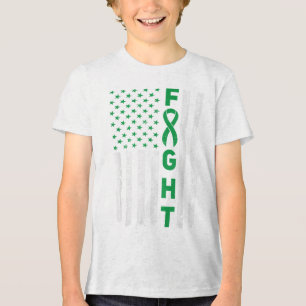 Green Ribbon Warrior &amp; Supporters - Mental Hea Tri-Blend Shirt